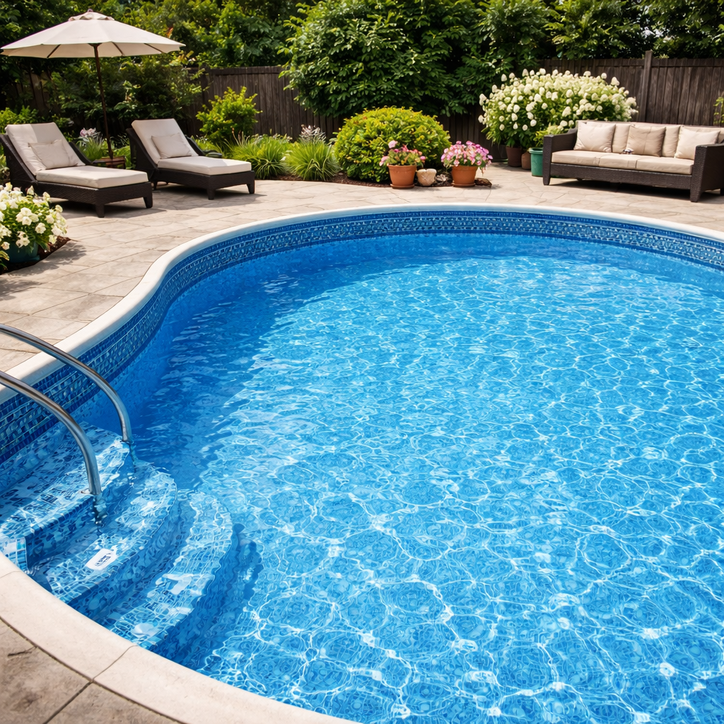 Piscine prête pour la saison à Laval